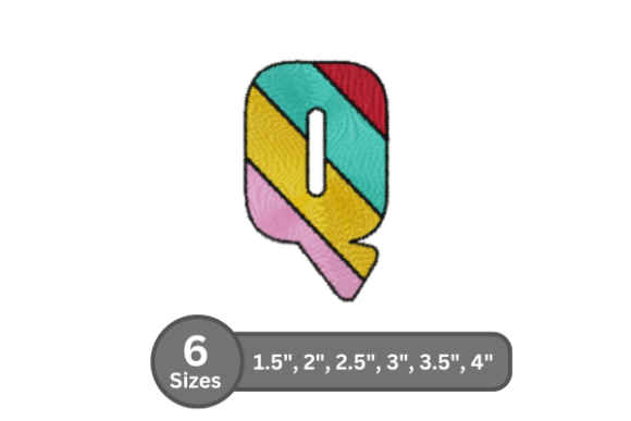 Candy Stripe Alphabet - Q: A Designer’s Review