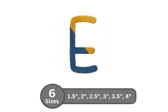 Chalk Split Alphabet - E: A Seasonal Embroidery Review