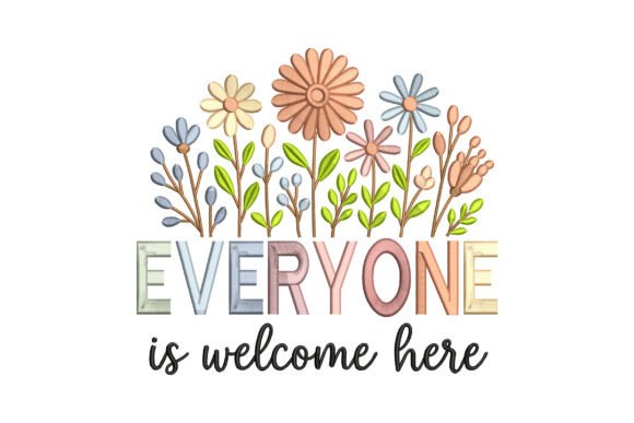 Review: Everyone Welcome Here Floral Quote Art
