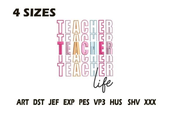 Review: Teacher Life Retro Embroidery Design