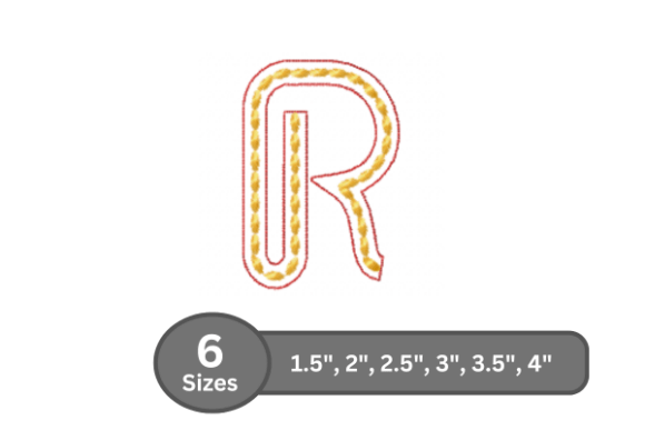 Rope Twist Alphabet R: A Holiday Embroidery Review