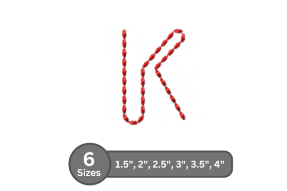 Soft Cord Alphabet -K: A Boutique Embroidery Review